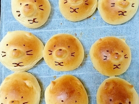 すみっこぐらし ねこ のキャラパン レシピ 作り方 By そらこ21 楽天レシピ すみっこぐらし ねこ のキャラパン レシピ 作り方 By そらこ21 楽天レシピ